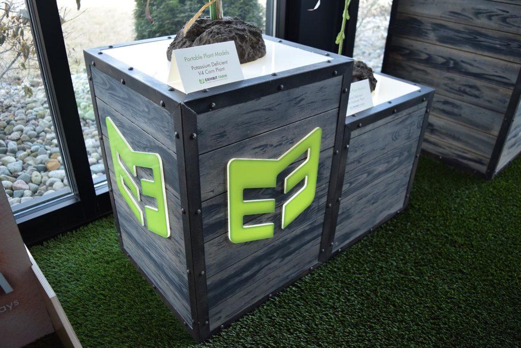 Exhibit Farm LED-Lit Display Crates (trade show furniture)
