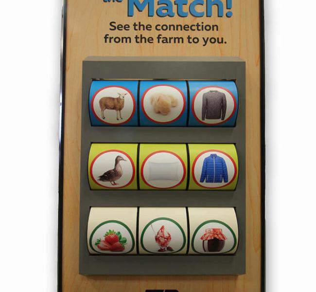 Front view of Make the Match display on a white background