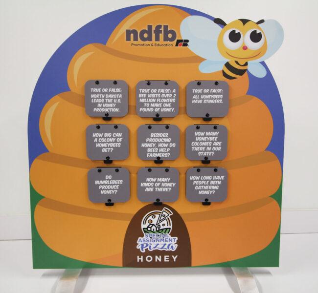 Tabletop display about honey