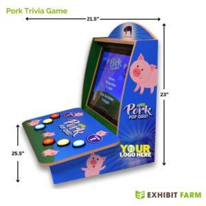 Photo of the pork trivia game
