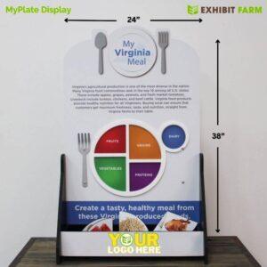 Tabletop display about the USDA's MyPlate.