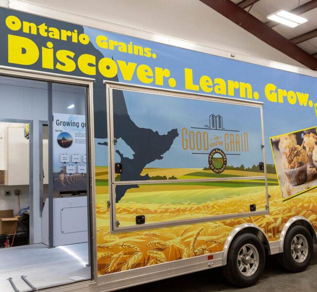 Exhibit trailer focused on wheat and small grains.